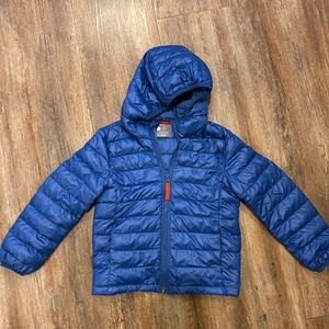 Primary Brand Lightweight Blue Hooded Puffer Jacket-6/7